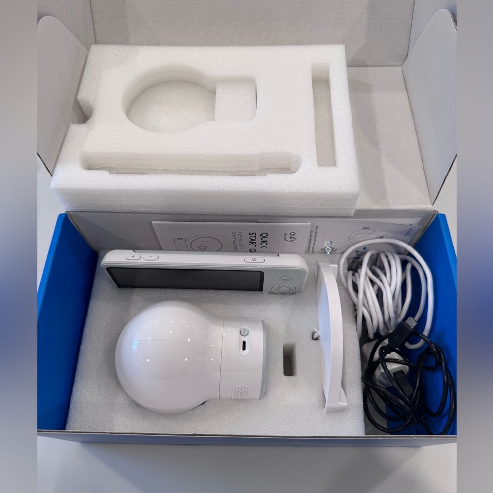 Eufy White Smart Baby Camera and Monitor